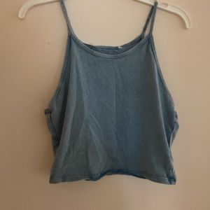 Billabong light blue crop top